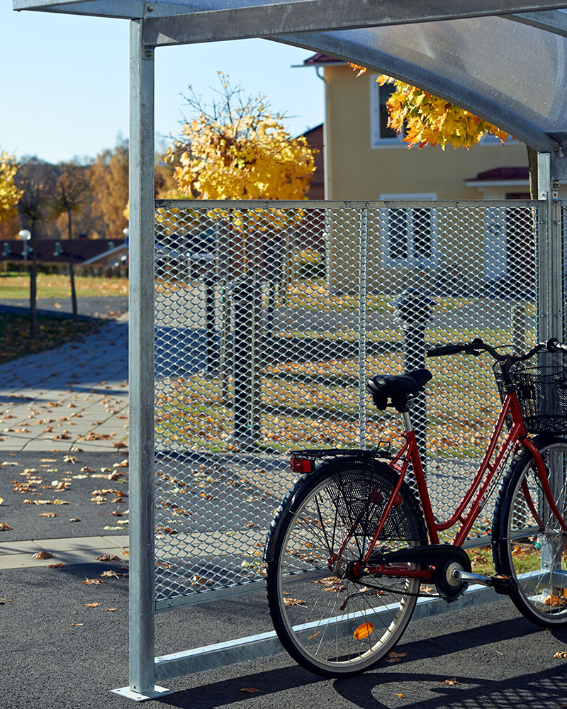 Garage per ricovero biciclette Nova per le scuole.